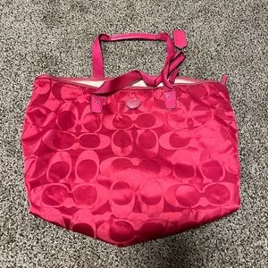 Coach tote style bag